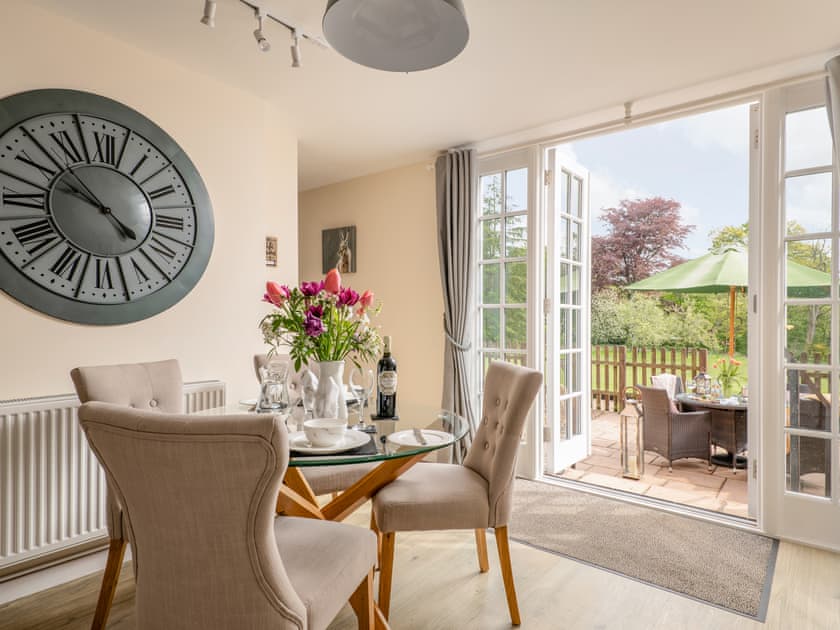 Elegant dining area within kitchen | Ground Wing - Gresham Hall Estate, Gresham, near Sheringham