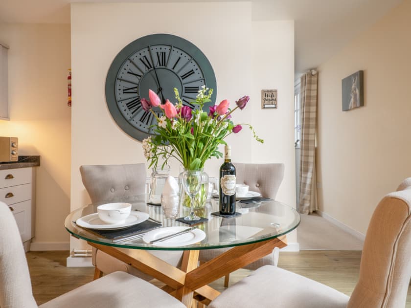 Elegant dining area within kitchen | Ground Wing - Gresham Hall Estate, Gresham, near Sheringham