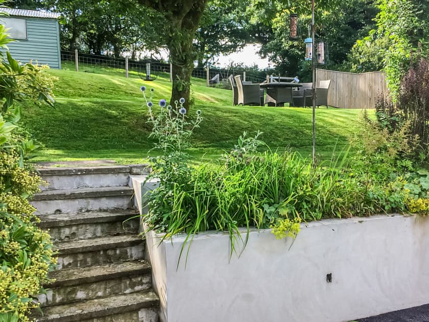 Large garden looking away from the bungalow | Ty Howton, Craig-Cefn-Parc, near Clydach