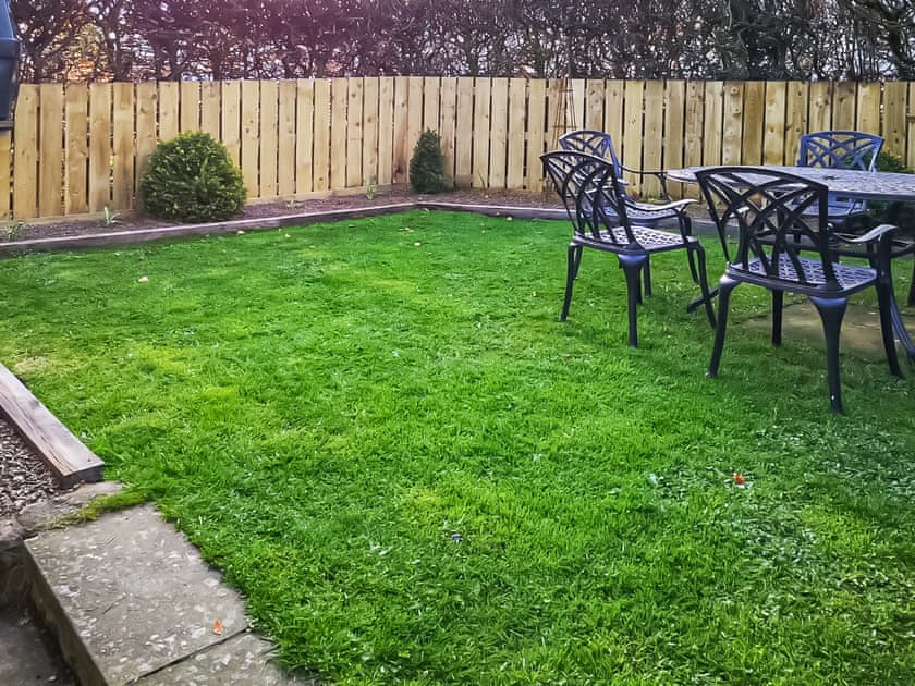 Sitting-out-area. This area is enclosed and safe for even small dogs | The Smithy, Lowick near Berwick-upon-Tweed