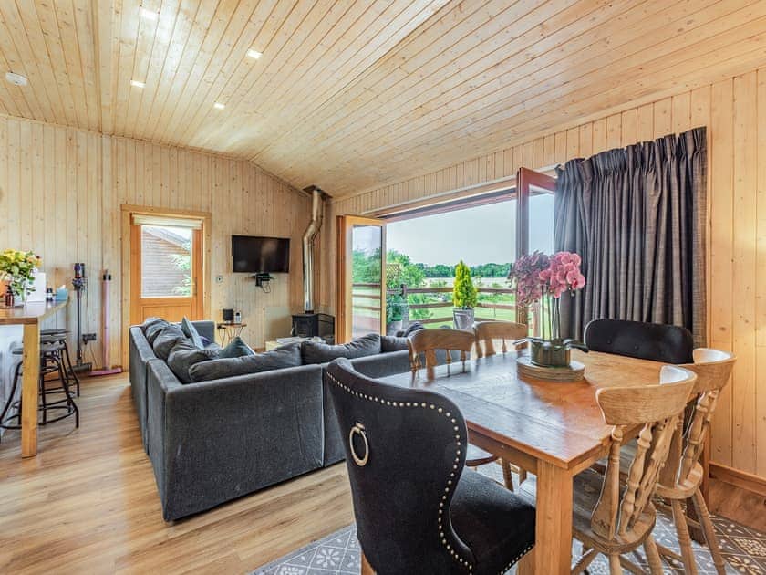 Open plan living space | Jasmine Lodge - The Orchard Luxury Lodges, Hadleigh