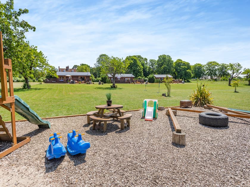 Children’s play area | Jasmine Lodge - The Orchard Luxury Lodges, Hadleigh