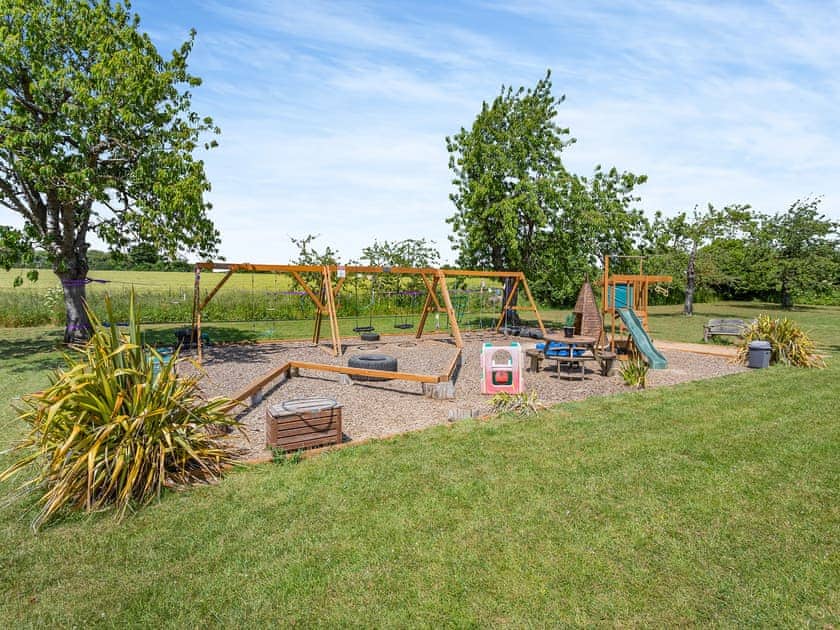 Children’s play area | Jasmine Lodge - The Orchard Luxury Lodges, Hadleigh