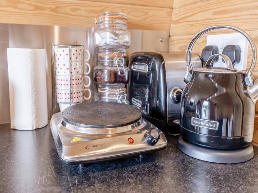 Kitchen area | Pod Two - Darnells Luxury Glamping, Ross-on-Wye
