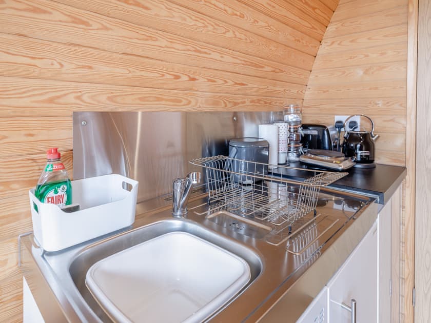 Kitchen area | Pod Two - Darnells Luxury Glamping, Ross-on-Wye