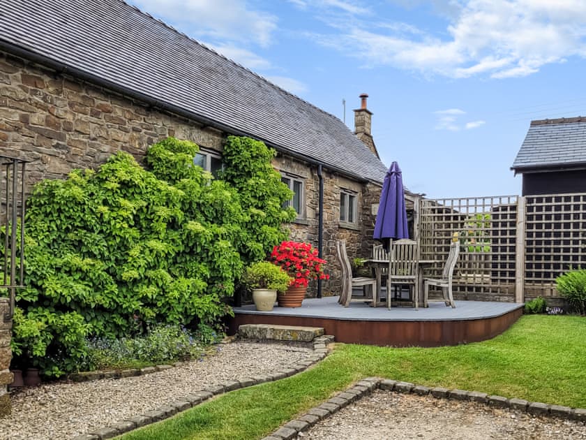 Sitting-out-area | The Old Byre, Thorncliffe, near Leek
