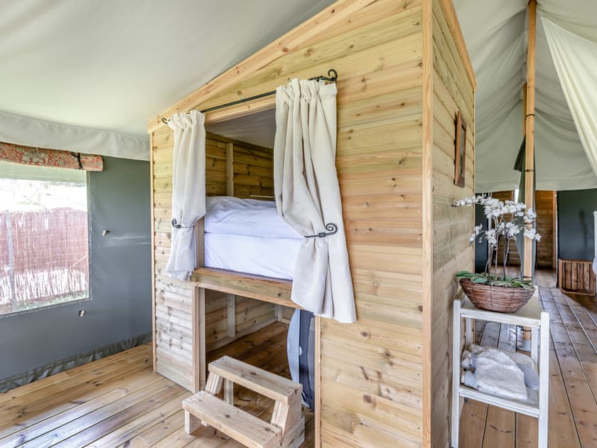 Bedroom | Safari Tent One - Darnells Luxury Glamping, Ross-on-Wye