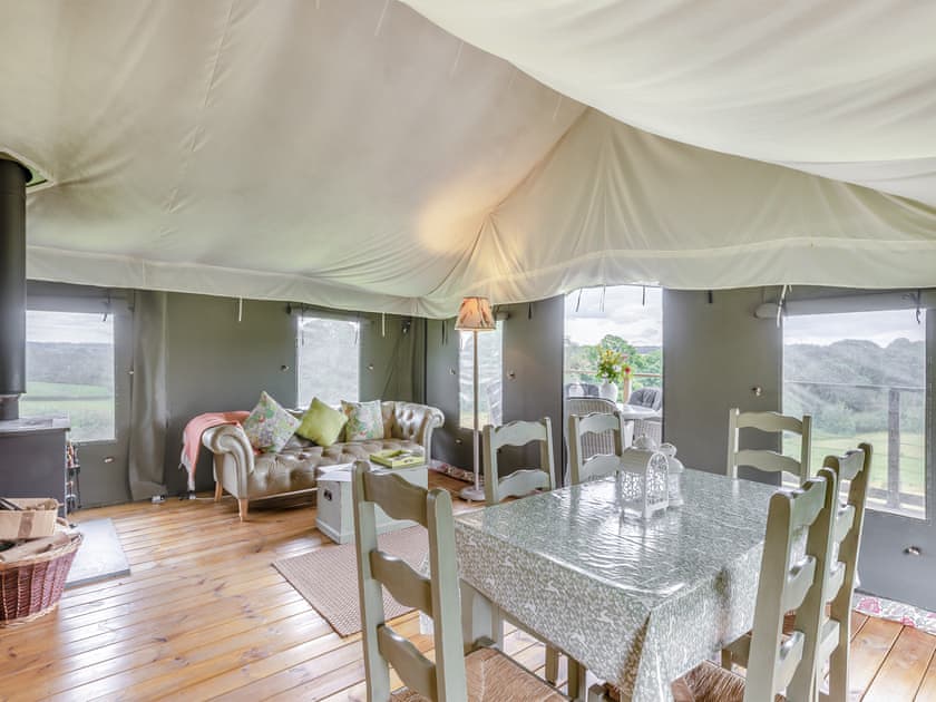 Dining Area | Safari Lodge Two - Darnells Luxury Glamping, Ross-on-Wye