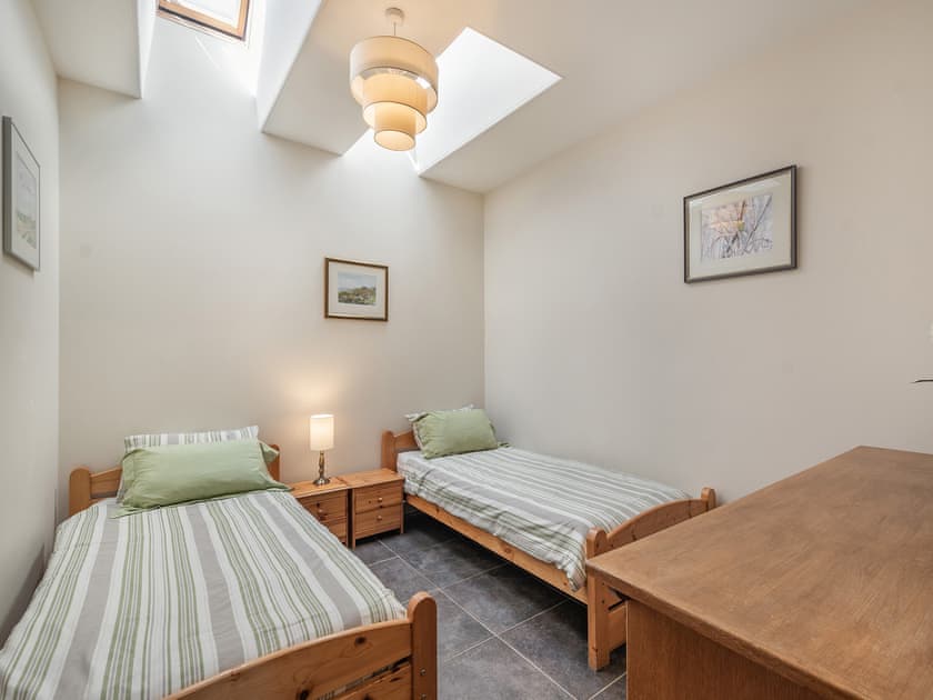 Twin bedroom | Strathmaddie Farm Cottage, Palnure by Newton Stewart