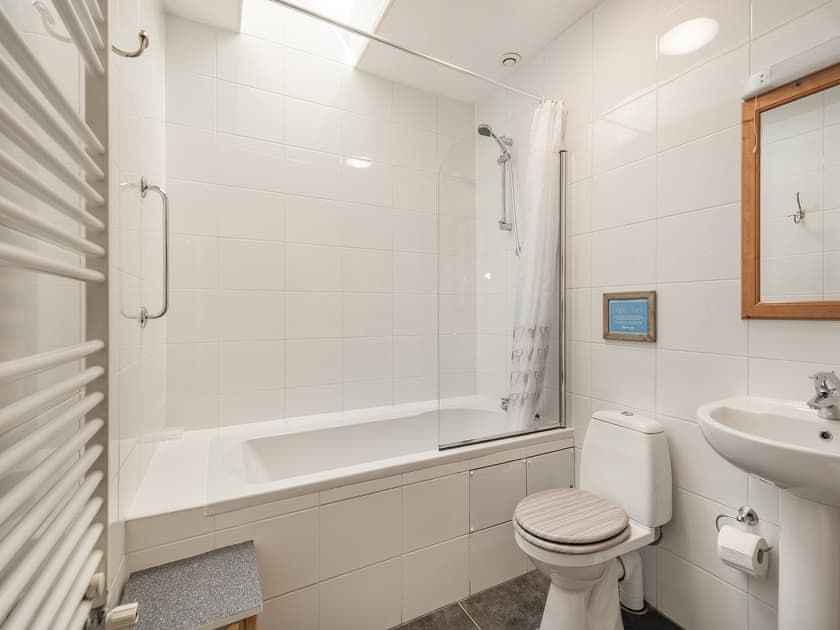 Bathroom | Strathmaddie Farm Cottage, Palnure by Newton Stewart