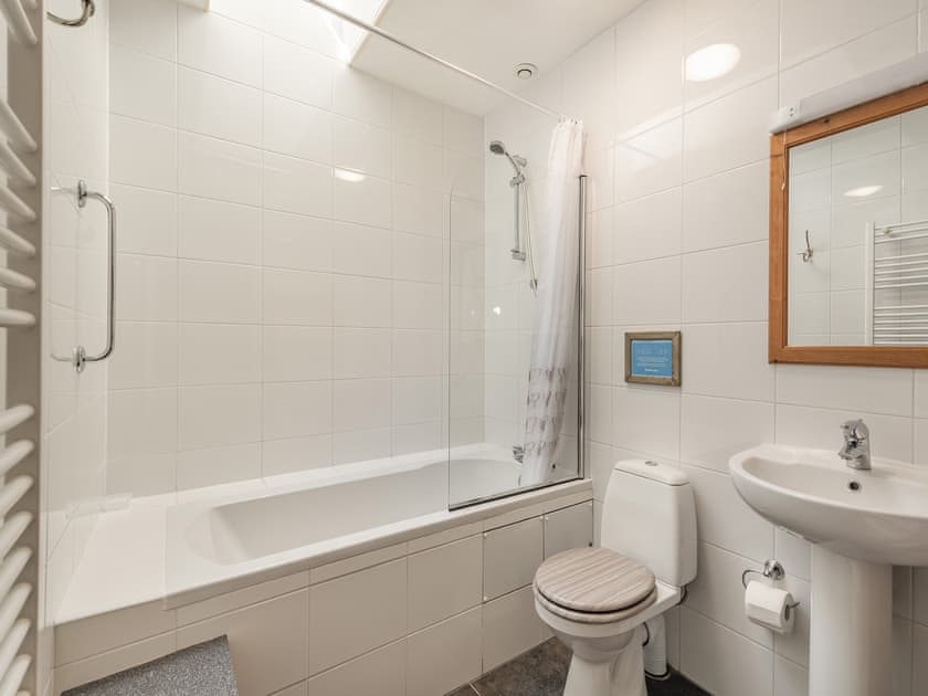 Bathroom | Strathmaddie Farm Cottage, Palnure by Newton Stewart