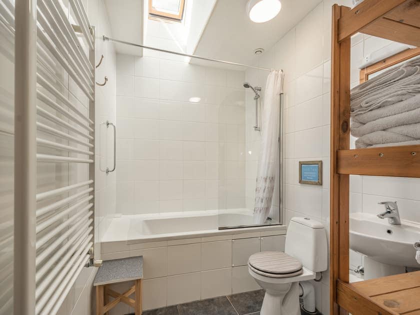 Bathroom | Strathmaddie Farm Cottage, Palnure by Newton Stewart