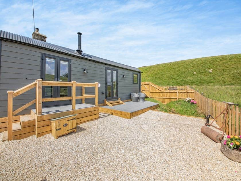 Patio | The Liddel Dutch Barn - Liddel Holiday Properties, Saughtree, near Kielder