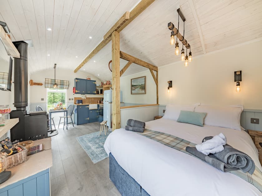 Double bedroom | The Liddel Dutch Barn - Liddel Holiday Properties, Saughtree, near Kielder