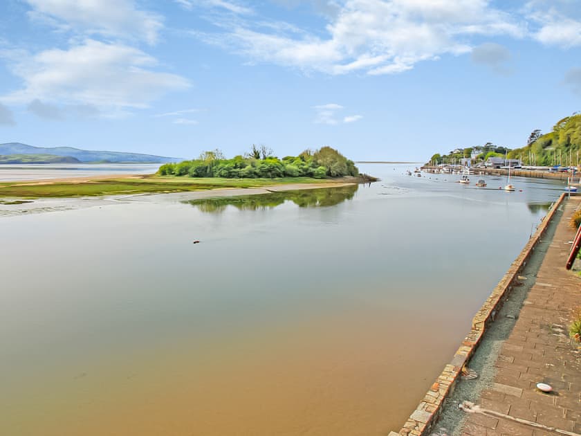 View from the balcony | Harbour Apartment, Porthmadog