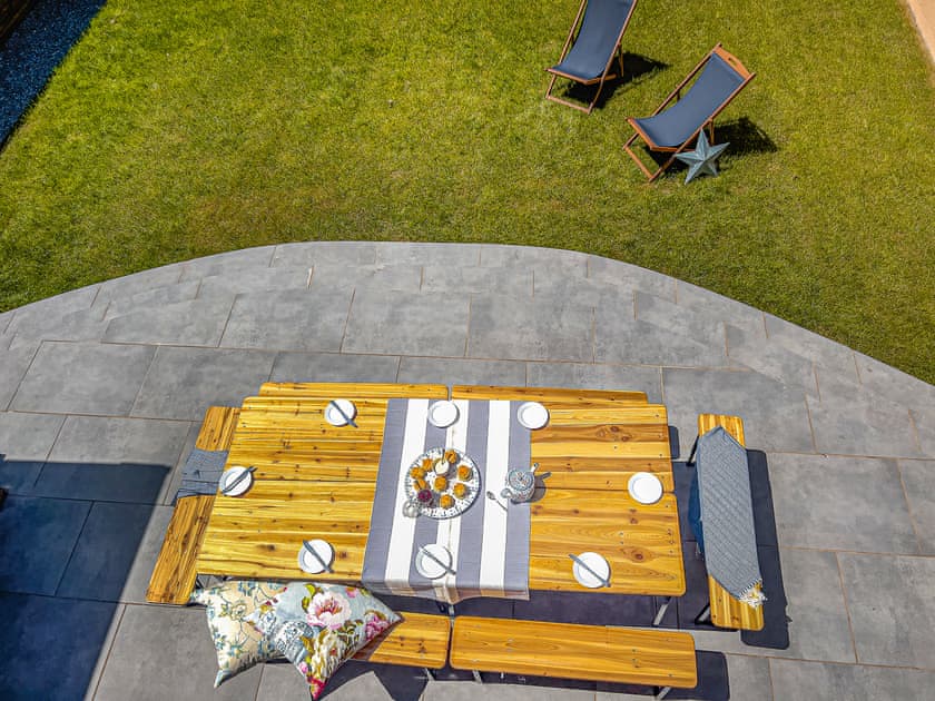 Sitting-out-area | Aqua - A Beach Bedroom, Combe Martin, near Ilfracombe