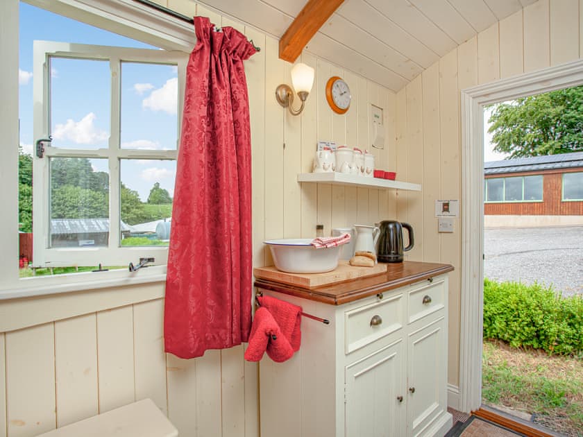 Living area | Shepherd’s Hut - East Hill Pride Farm, Harpford, near Sidmouth