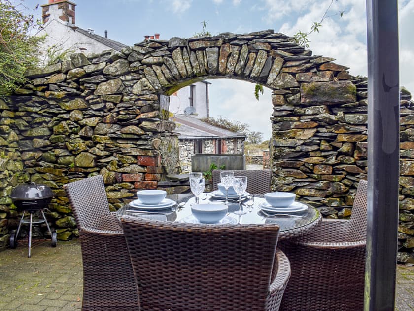 Patio | Coal Yeat Cottages -Yan Cottage - Coal Yeat Cottages , Broughton Beck