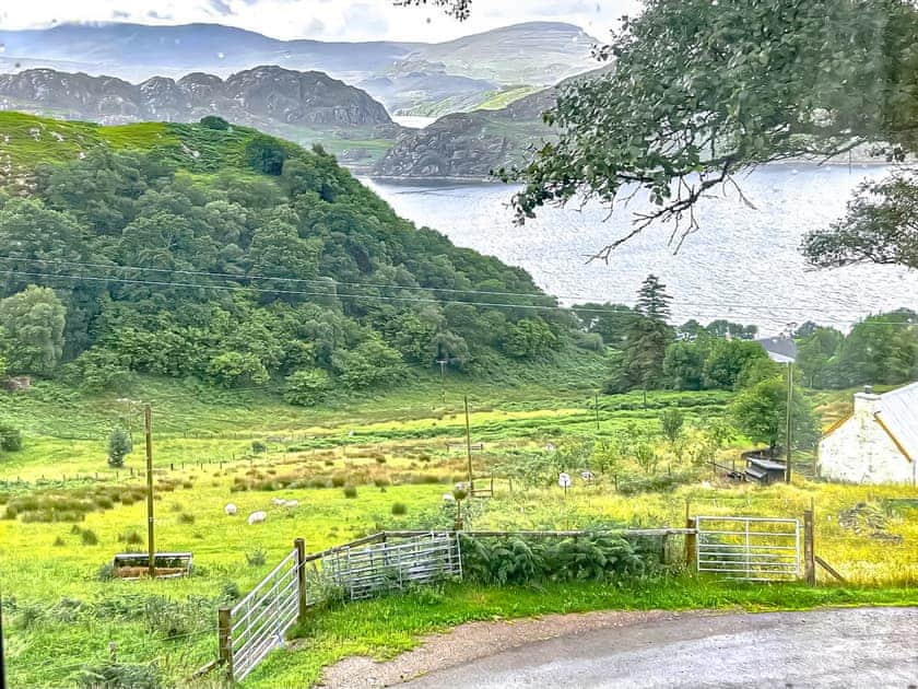 View from twin bedroom | Eleven Diabaig Cottage, Diabaig, near Torridon
