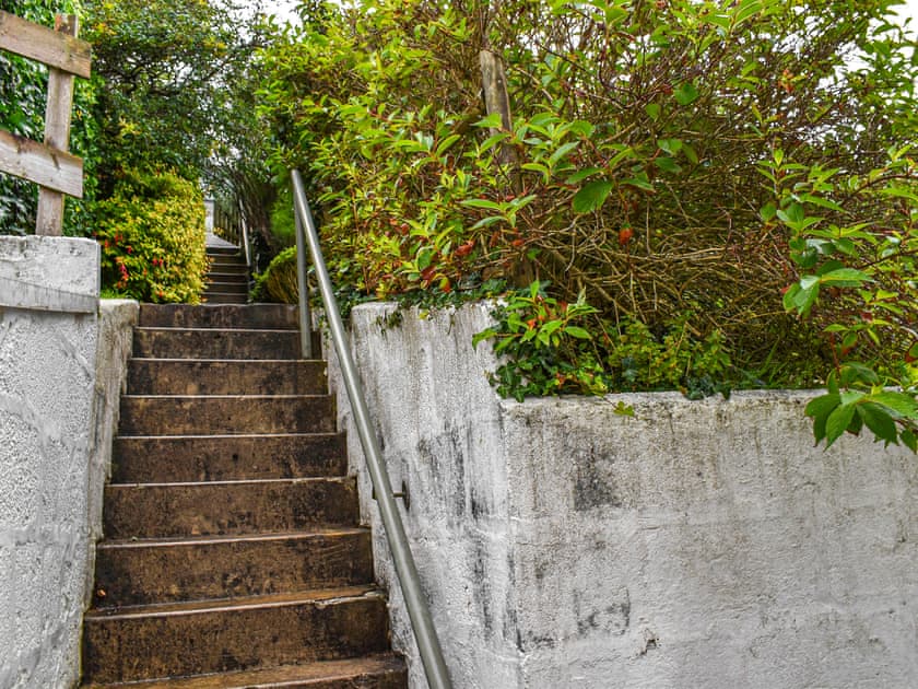 Steps up to Tywarnhale Road  | Trethvor, Perranporth