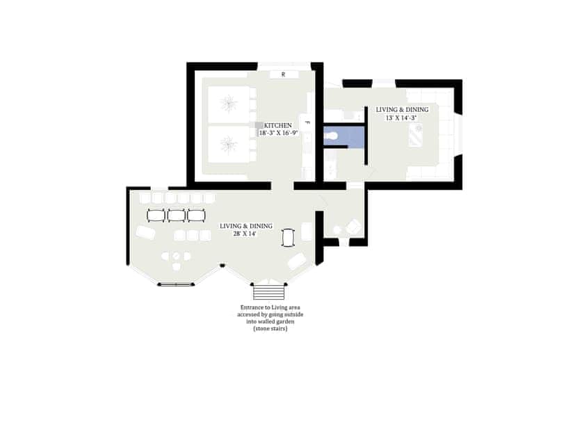 Floor plan | The Stables at Riber Hall, Riber, Matlock