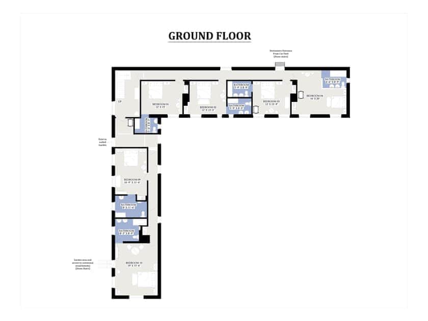 Floor plan | The Stables at Riber Hall, Riber, Matlock
