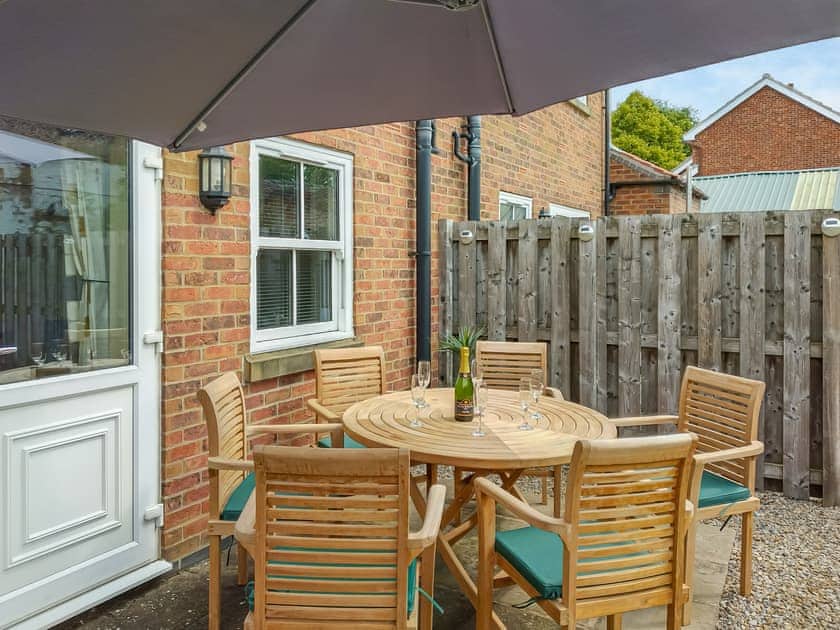 Sitting-out-area | 1 Kirkby Cottages, Sheriff Hutton