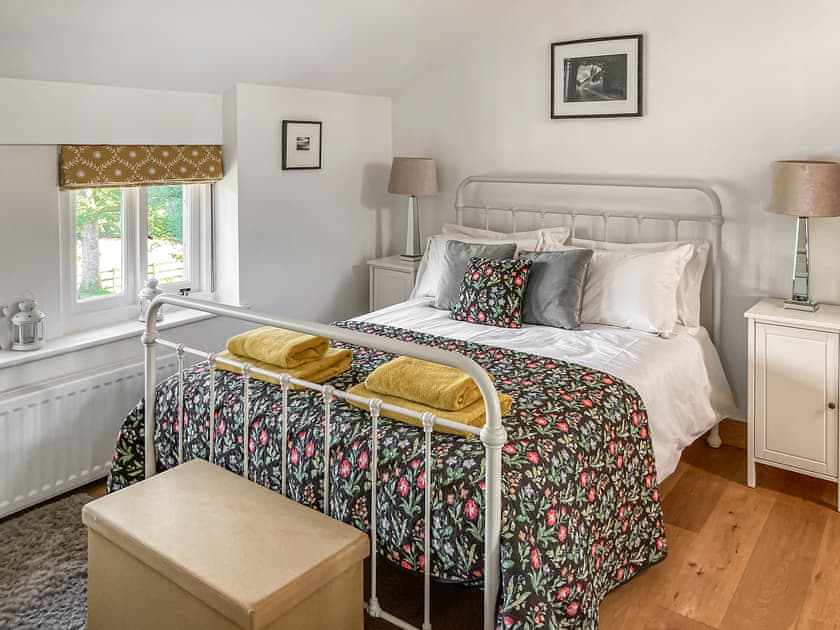Relaxing double bedroom | Pipistrelle, Garth, near Builth Wells