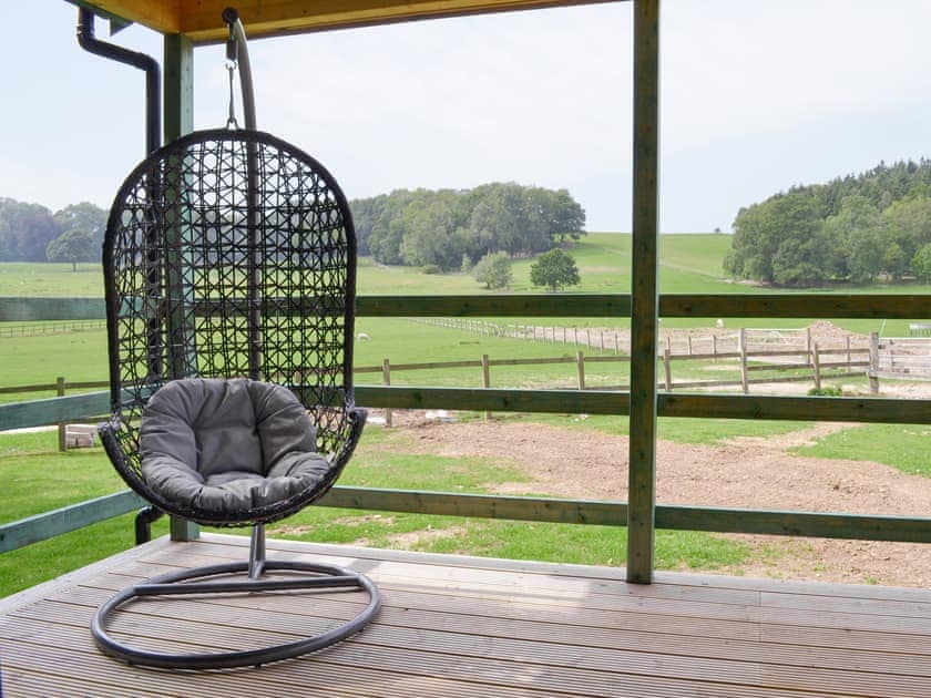 Terrace | Larch Lodge - Broad View Farm, Blacknest, near Alton