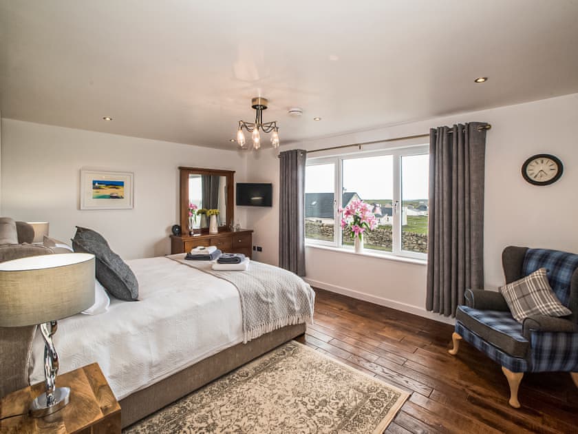 Double bedroom | Two Seas Hebrides, Eoropie, Isle of Lewis