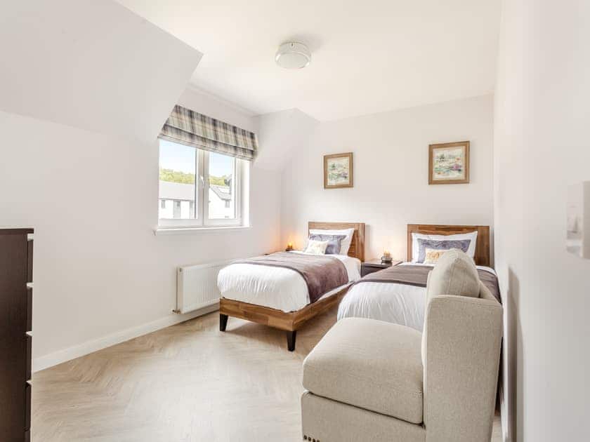 Twin bedroom | The Beech House, Aviemore