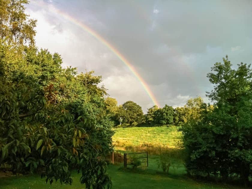 Rainbow on the approach to Sun Valley | Sun Valley- Serenity - Sun Valley, Stockton Brook, near Leek