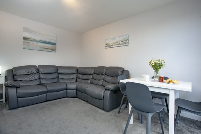 Open plan living space | Garden Apartment - New Esplanade Court, Paignton