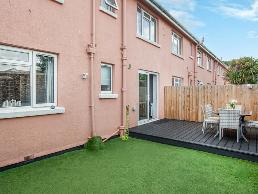 Patio | Garden Apartment - New Esplanade Court, Paignton