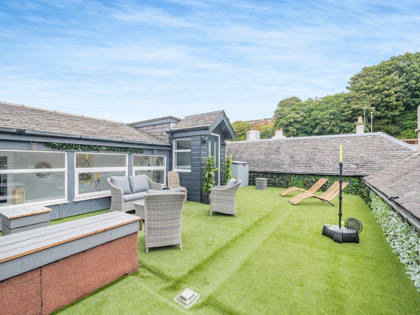Outdoor area | Harbour View - Harbour Cottages, Dunure, near Ayr