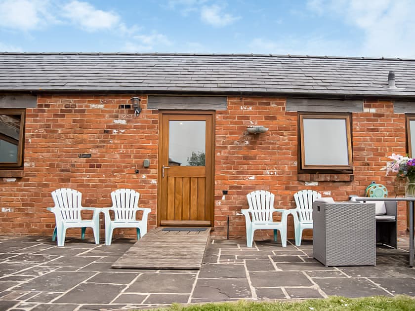 Patio | Bramble Barn - Middle Huntingford Barns, Charfield, near Wotton-under-Edge