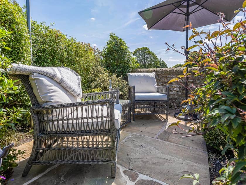 Sitting-out-area | River View Cottage, Gargrave, near Skipton
