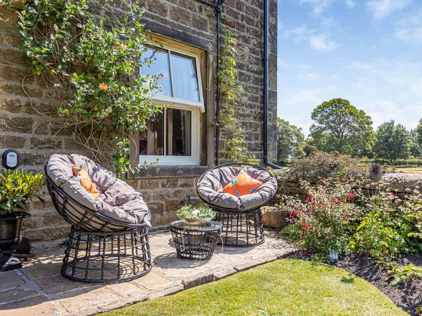 Sitting-out-area | River View Cottage, Gargrave, near Skipton