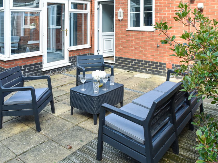 Sitting-out-area | Beach Bungalow, Gorleston-on-Sea