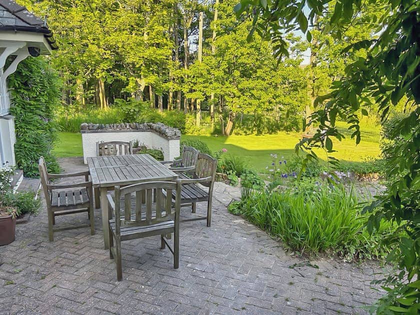 Sitting-out-area | Overwater Lodge, Bassenthwaite Lake