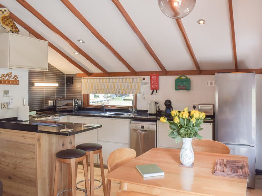 Kitchen/diner | Woodlands Lodge, Ballantrae