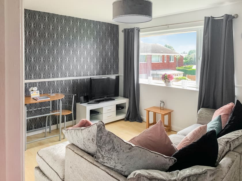 Living room | Sunny Prestatyn Apartment, Prestatyn