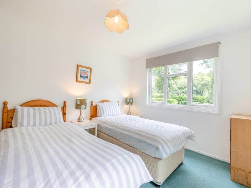 Twin bedroom | Honey Hanger - At Berridon Lodges, Bradworthy, near Holsworthy