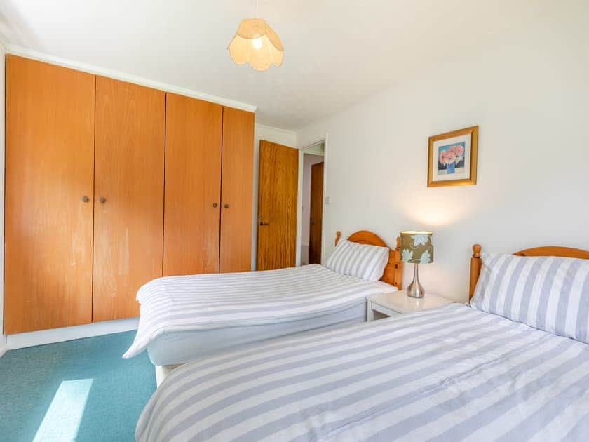 Twin bedroom | Honey Hanger - At Berridon Lodges, Bradworthy, near Holsworthy