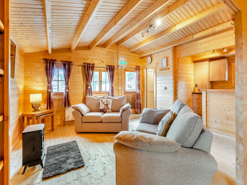 Living room | Lochinvar Clydesdale Cabin - Lochinvar Lets, Plains, near Airdrie