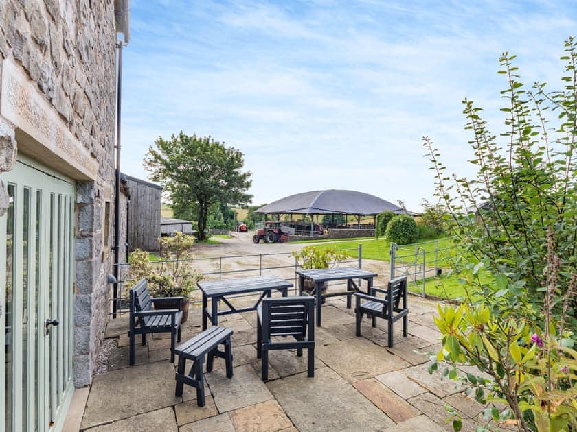 Sitting-out-area | Swaledale Cottage - Broad Ecton Farm, Wetton, Ashbourne