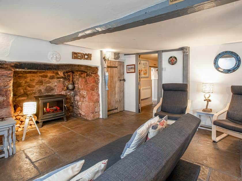 Cosy living and dining area | Lobster Cottage, Holcombe, near Dawlish