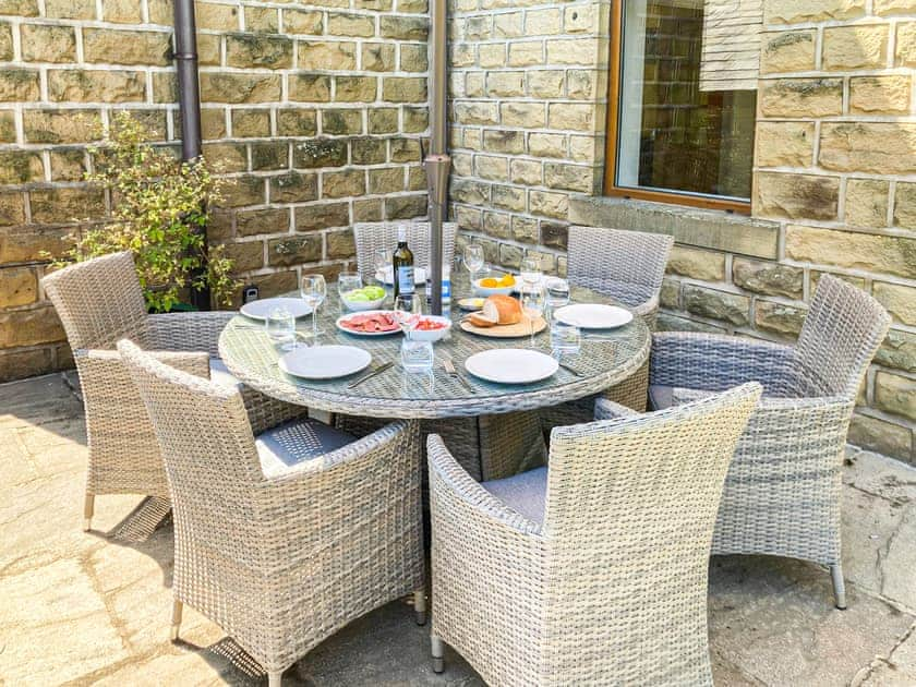 Sitting-out-area | West View Farm, Hainworth, near Keighley