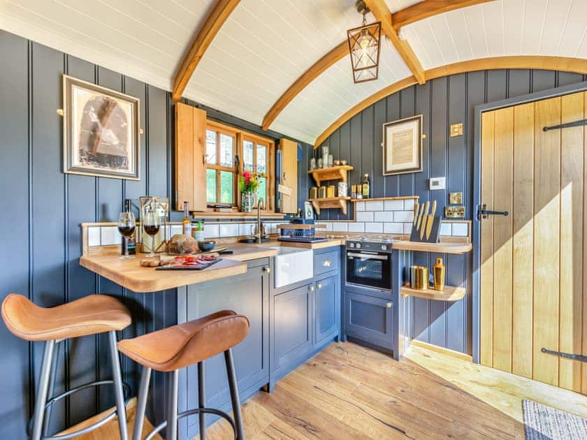 Kitchen area | Flossy’s View - Wuthering Huts, Oldfield, near Keighley