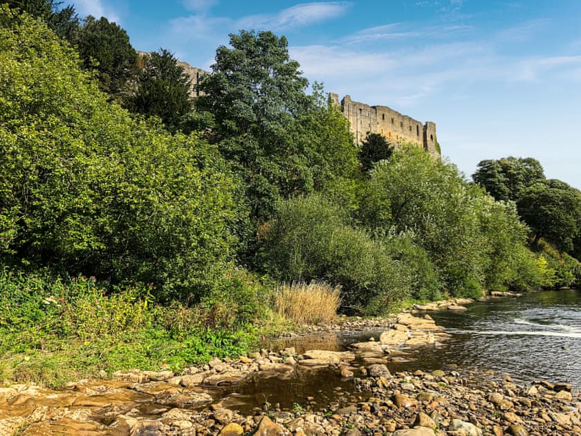 Richmond Castle and river | Elm Cottage, Thornton-le-Moor, near Northallerton